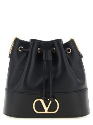 Valentino Garavani Black Lamb Leather Crossbody Bag