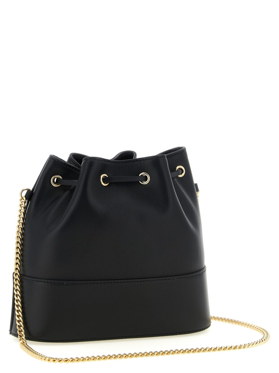 Valentino Garavani Black Lamb Leather Crossbody Bag - Image 2