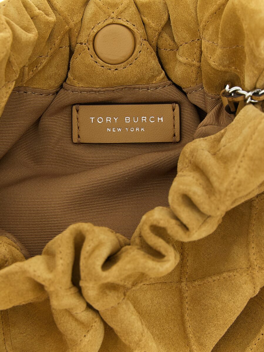 Tory Burch Beige Calfskin Shoulder Bag - Image 4