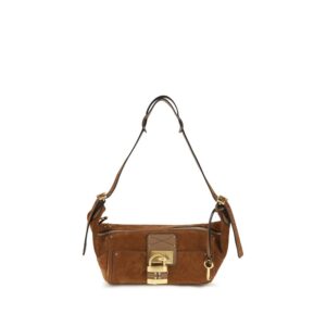ChloƩ Brown Calf Leather Bos Taurus Shoulder Bag