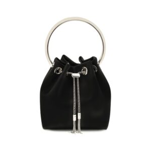 Jimmy Choo Black Silk Backet Bag