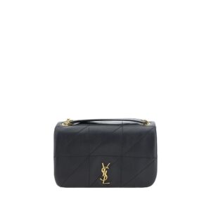 Saint Laurent Black Lamb  Shoulder Bag
