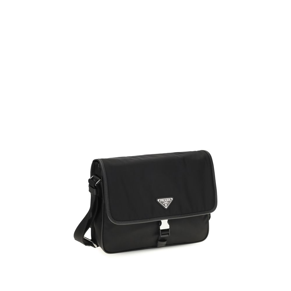 Prada Black Recycled Polyamide Shoulder Bag - Image 2