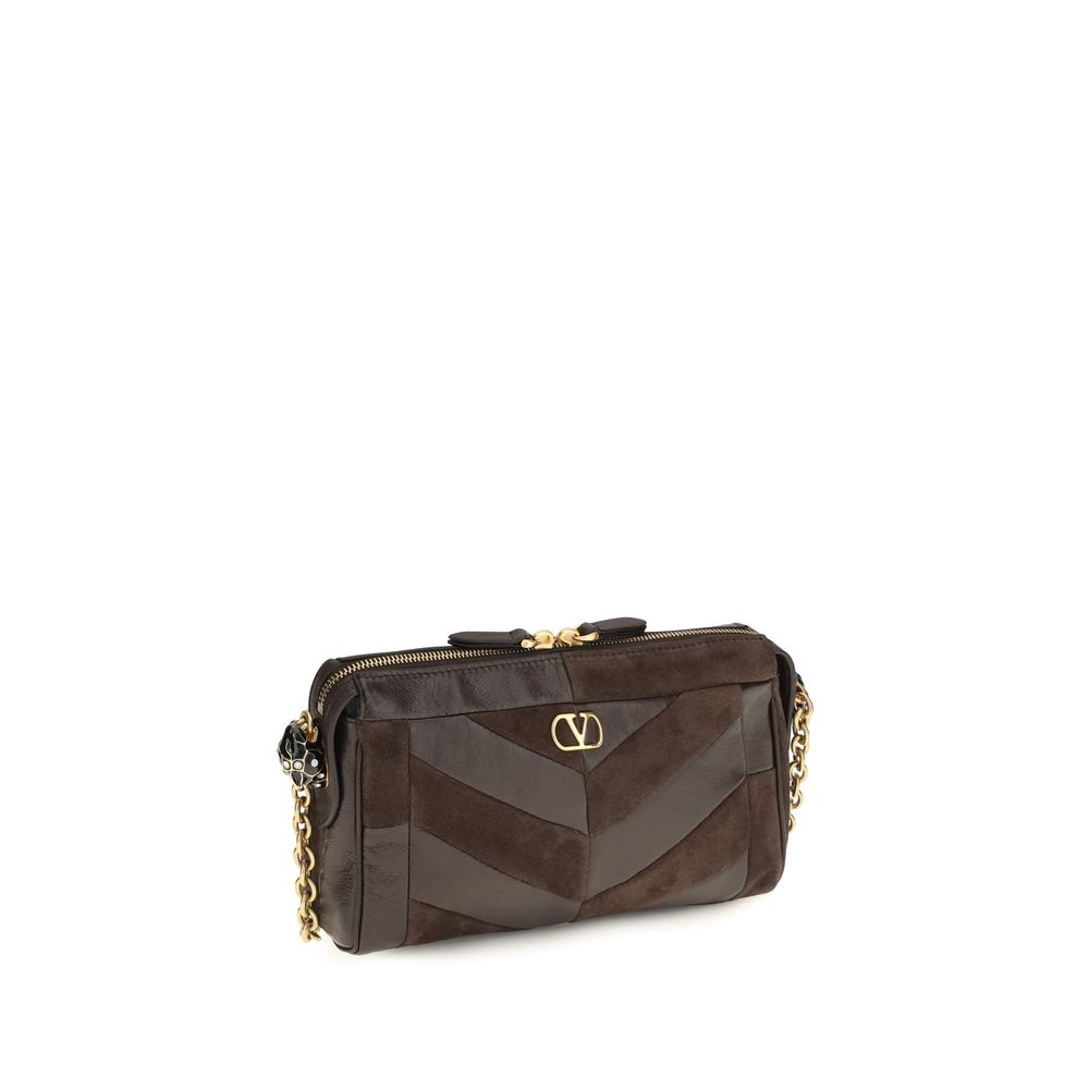 Valentino Garavani Brown Calf Leather Bos Taurus Shoulder Bag - Image 2