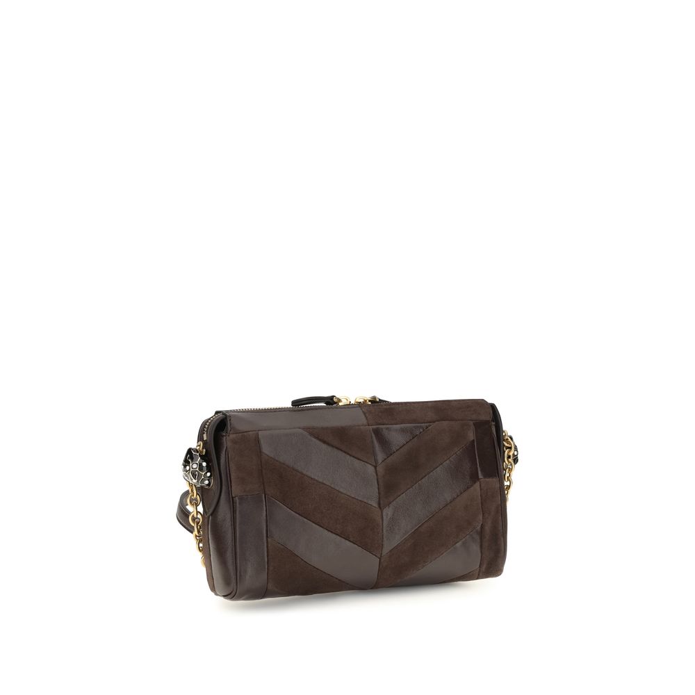 Valentino Garavani Brown Calf Leather Bos Taurus Shoulder Bag - Image 3