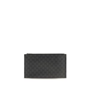 Gucci Black Cotton Clutch Bag