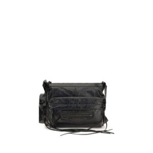 Balenciaga Black Lamb  Shoulder Bag