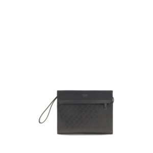 Ferragamo Black Calf Leather Bos Taurus Handbag