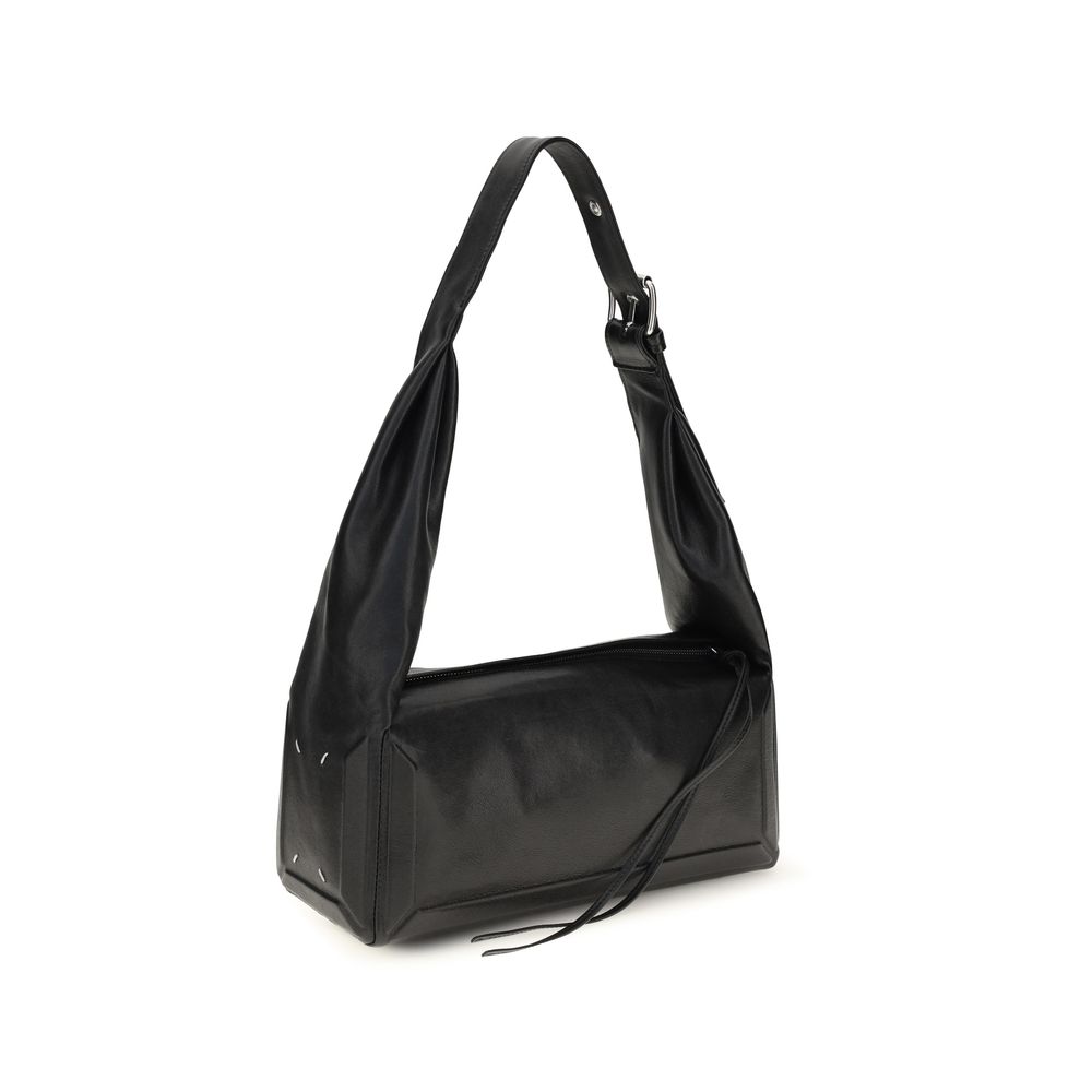 Maison Margiela Black Leather Shoulder Bag - Image 2
