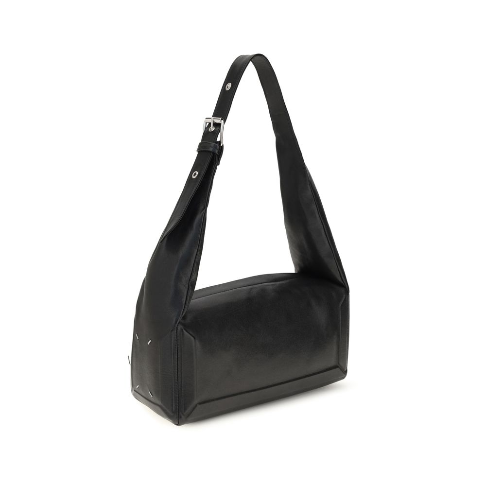 Maison Margiela Black Leather Shoulder Bag - Image 3