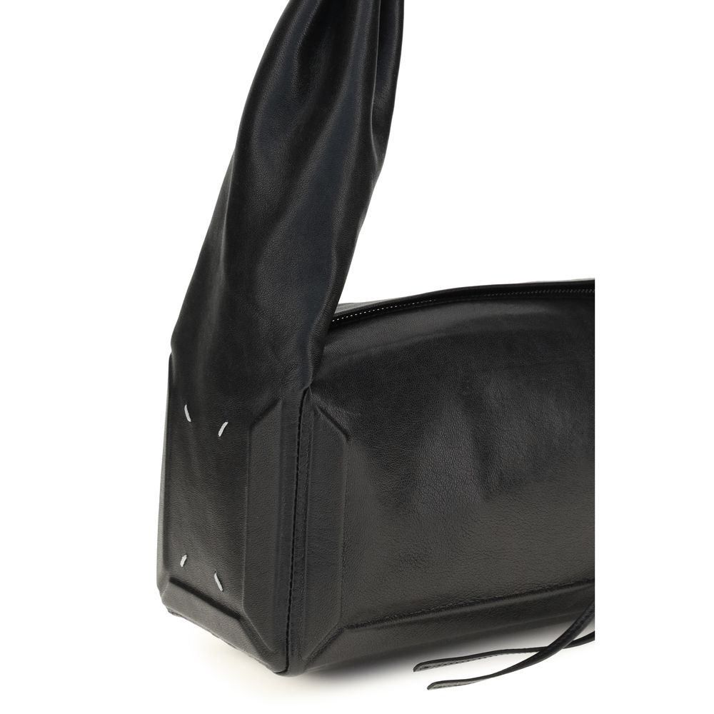 Maison Margiela Black Leather Shoulder Bag - Image 4