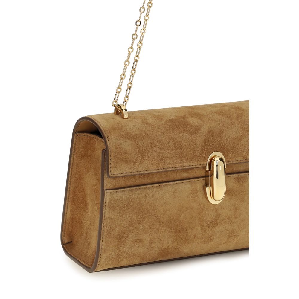 Savette Beige Calf Leather Bos Taurus Clutch Bag - Image 4