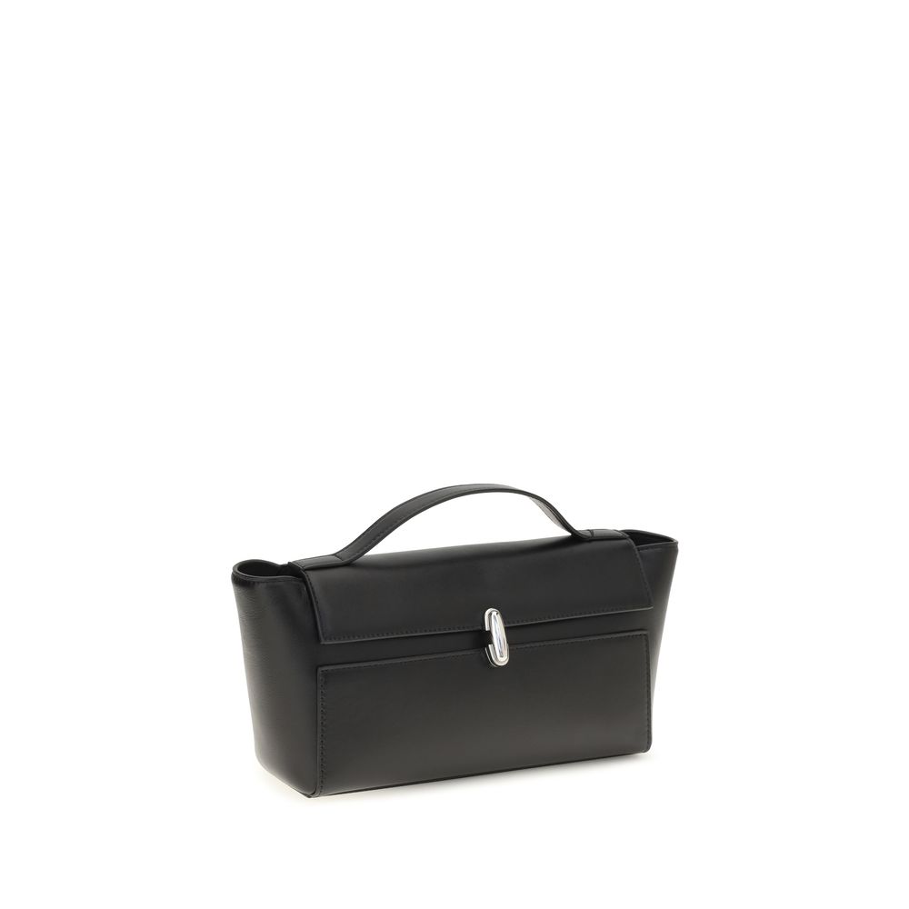 Savette Black Calf Leather Bos Taurus Clutch Bag - Image 2