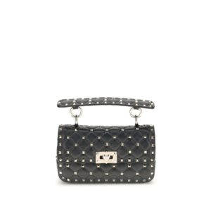 Valentino Garavani Black Lamb Ovis Aries Handbag