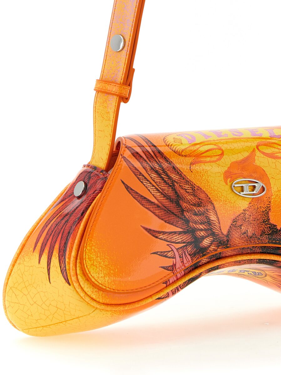 Diesel Orange Polyethylene Crossbody Bag - Image 3