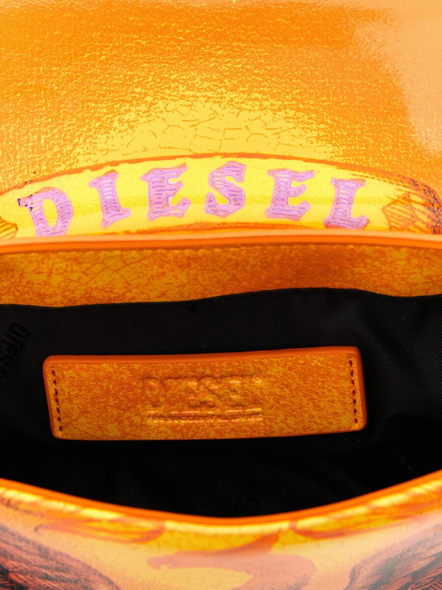 Diesel Orange Polyethylene Crossbody Bag - Image 4