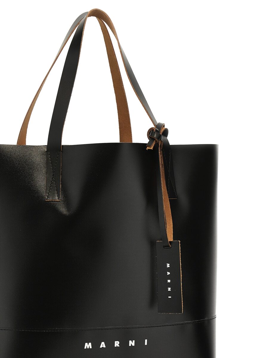 Marni Black Polyethylene Tote Bag - Image 3