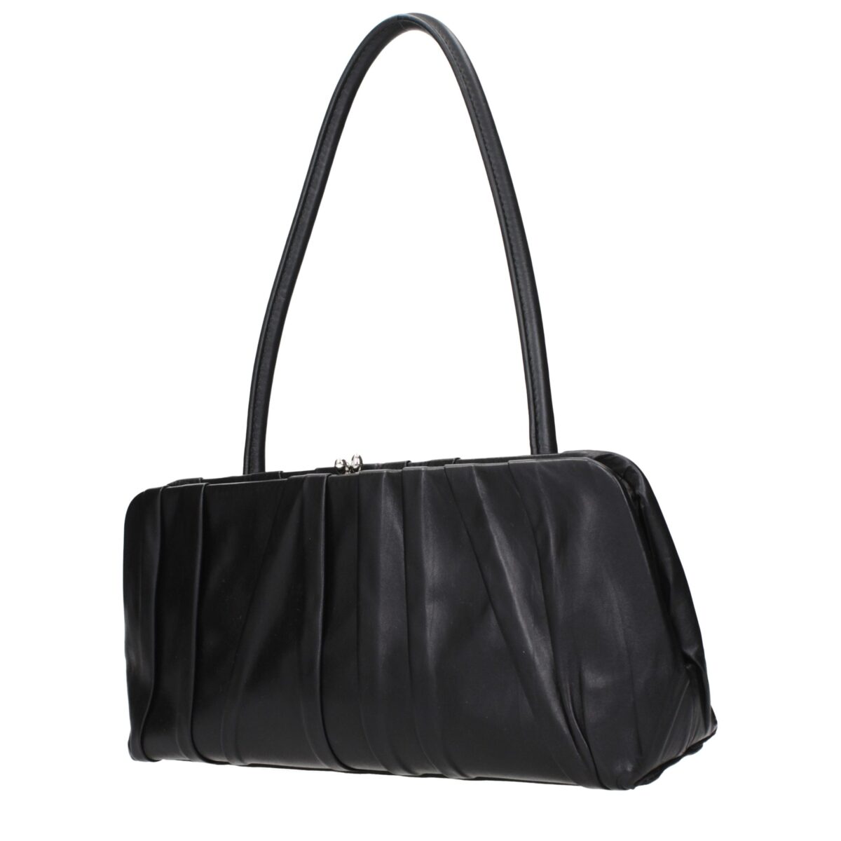 Jil Sander Black Leather Shoulder Bag - Image 2