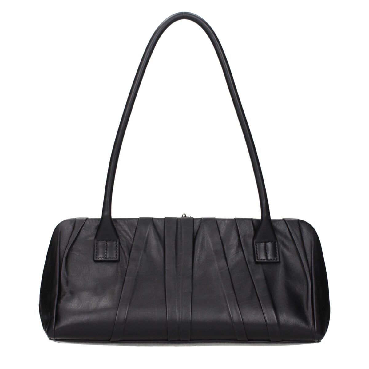 Jil Sander Black Leather Shoulder Bag - Image 3