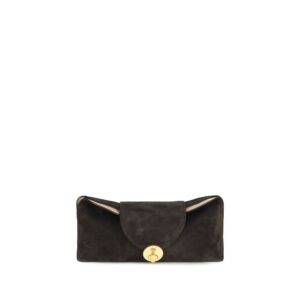Versace Brown Calf Leather Bos Taurus Clutch Bag