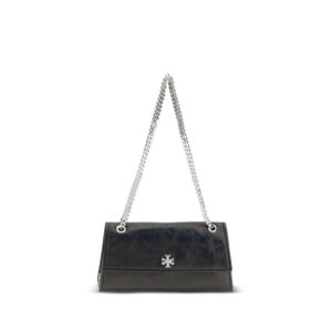 Tory Burch Black Suede Leather Shoulder Bag