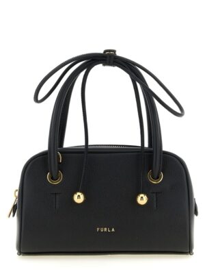Furla Black Calfskin Handbag