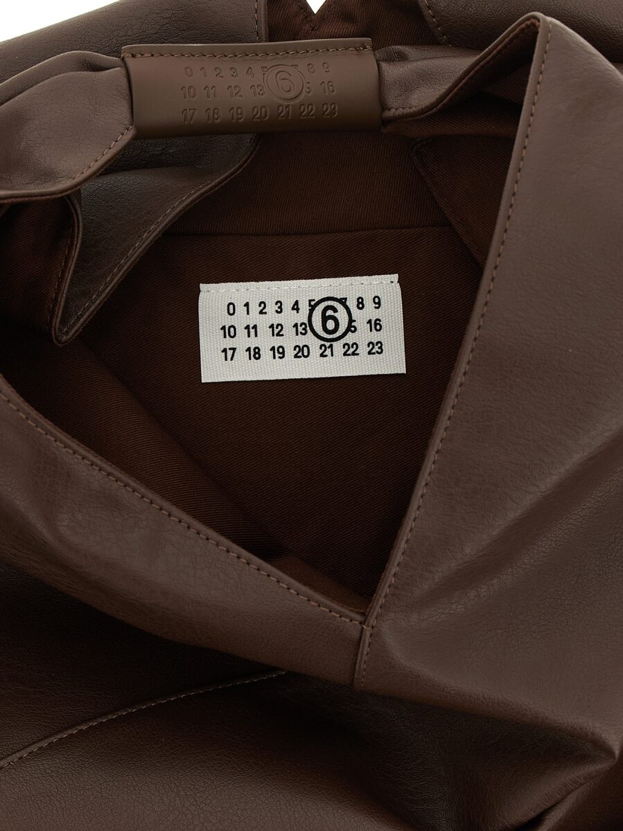 MM6 Maison Margiela Brown Polyethylene Handbag - Image 4