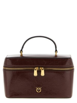 PINKO Brown Calfskin Handbag