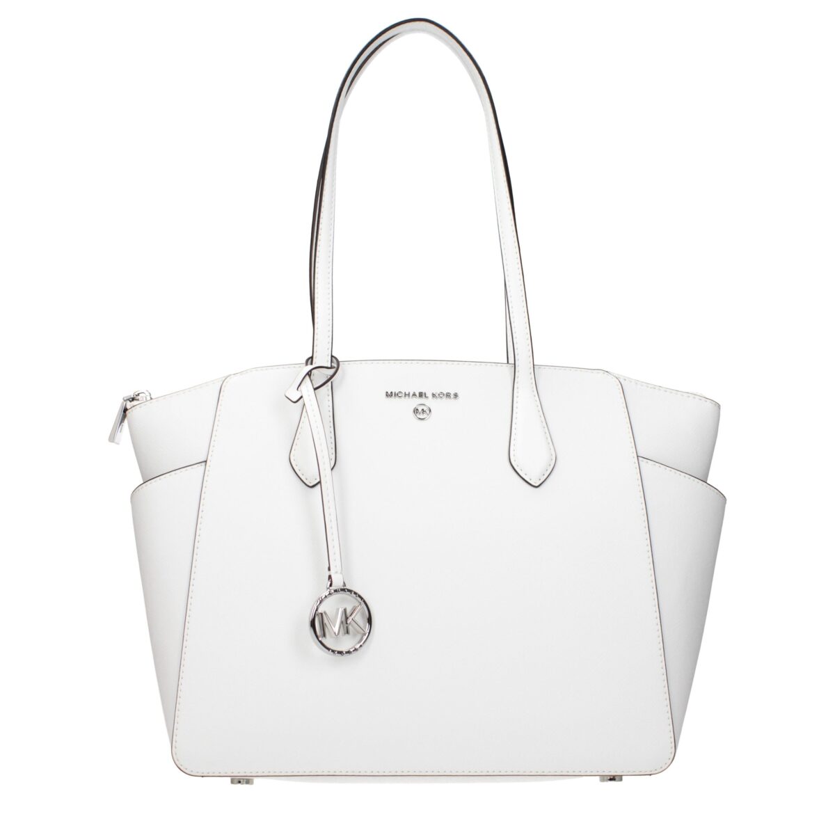 Michael Kors White Leather Shoulder Bag