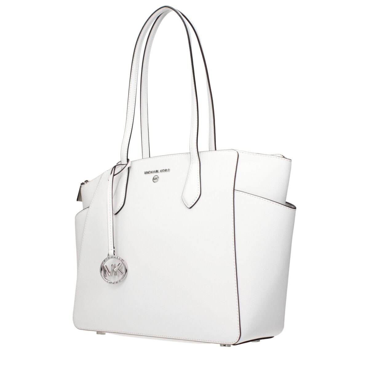 Michael Kors White Leather Shoulder Bag - Image 2