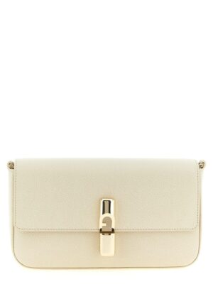 Furla White Calfskin Crossbody Bag