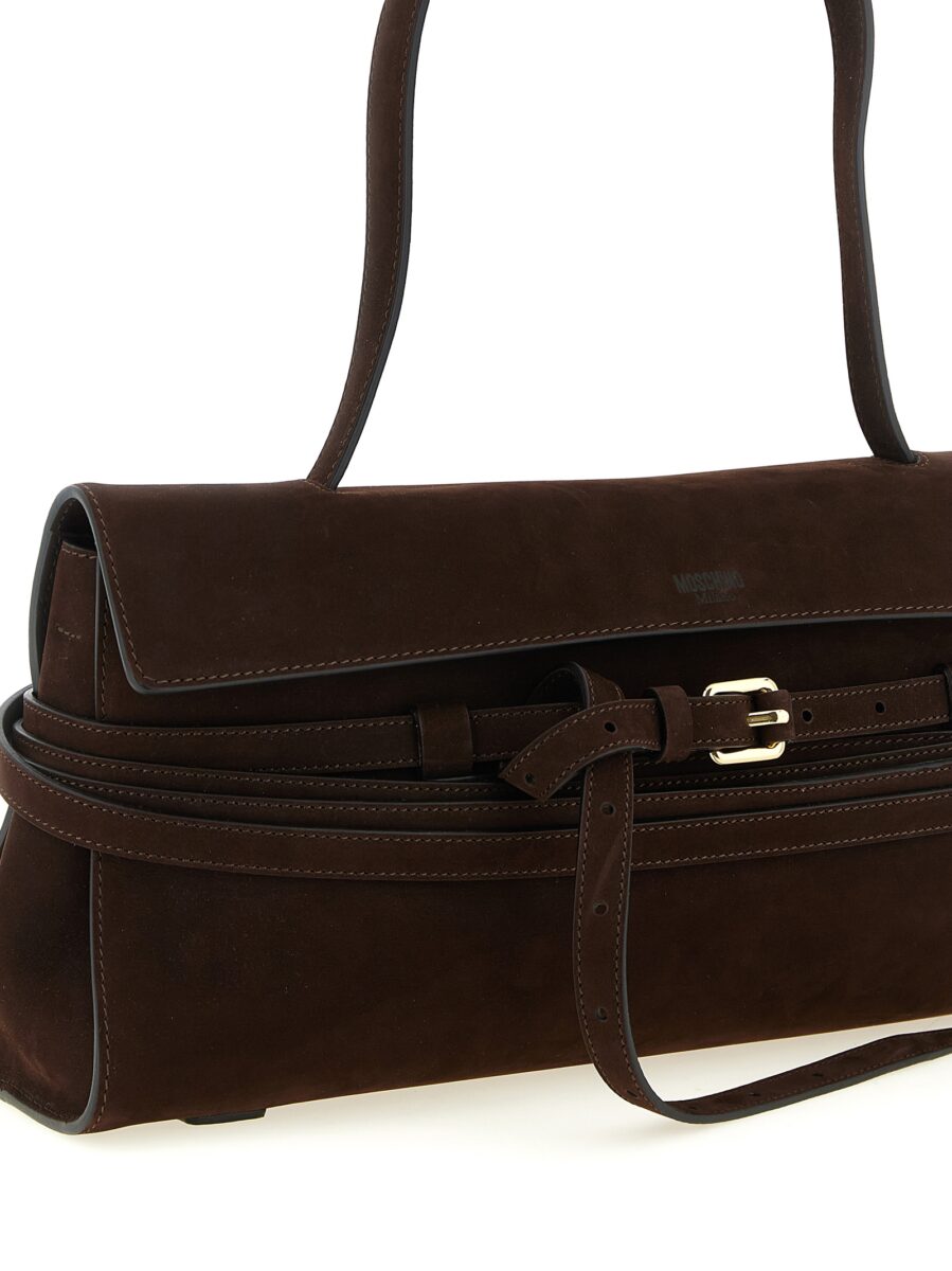 Moschino Brown Calfskin Shoulder Bag - Image 3