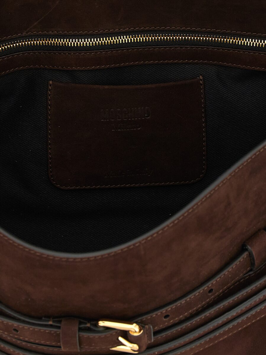 Moschino Brown Calfskin Shoulder Bag - Image 4