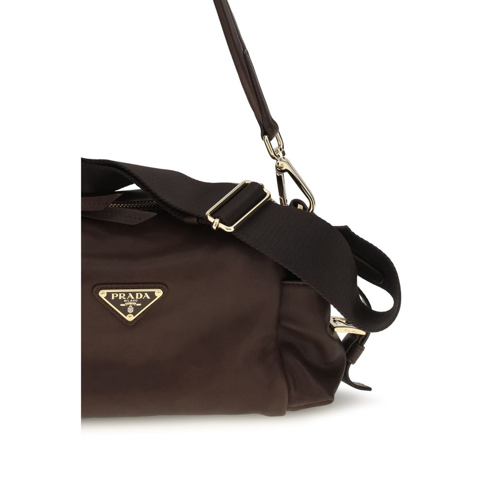 Prada Brown Napa Leather / Calf Bos Taurus Shoulder Bag - Image 4