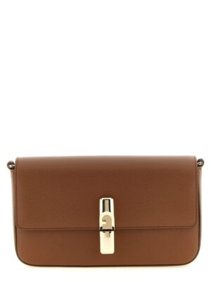 Furla Brown Calfskin Crossbody Bag