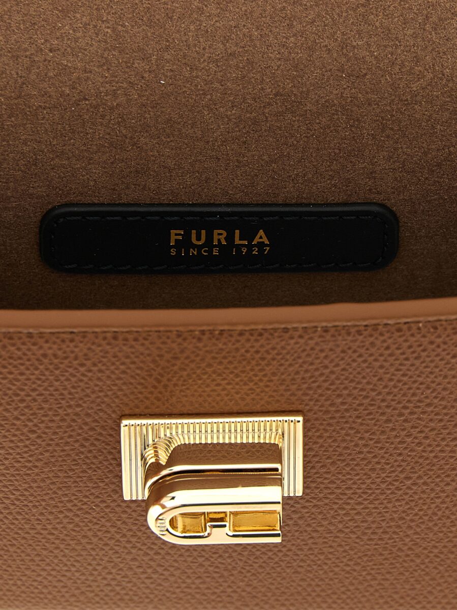 Furla Brown Calfskin Crossbody Bag - Image 4