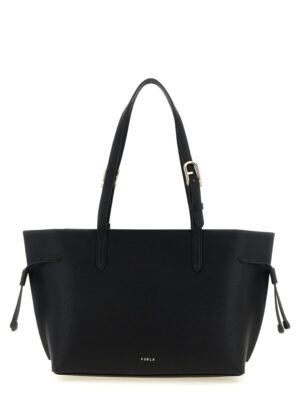 Furla Black Calfskin Tote Bag