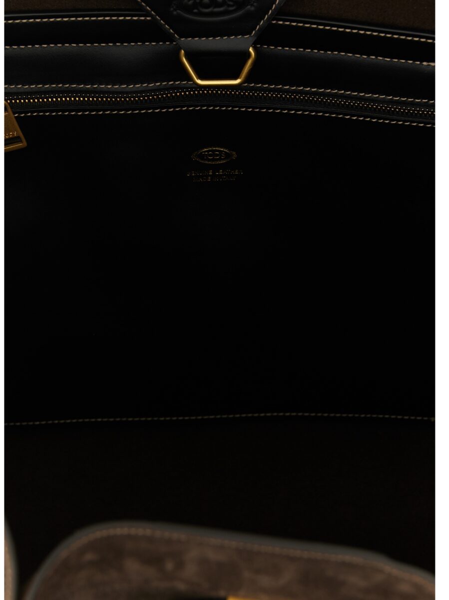 Tod's Brown Calfskin Tote Bag - Image 4