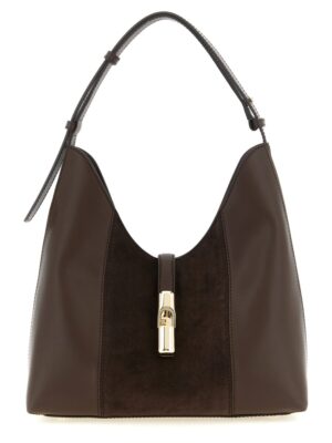 Furla Brown Calfskin Shoulder Bag