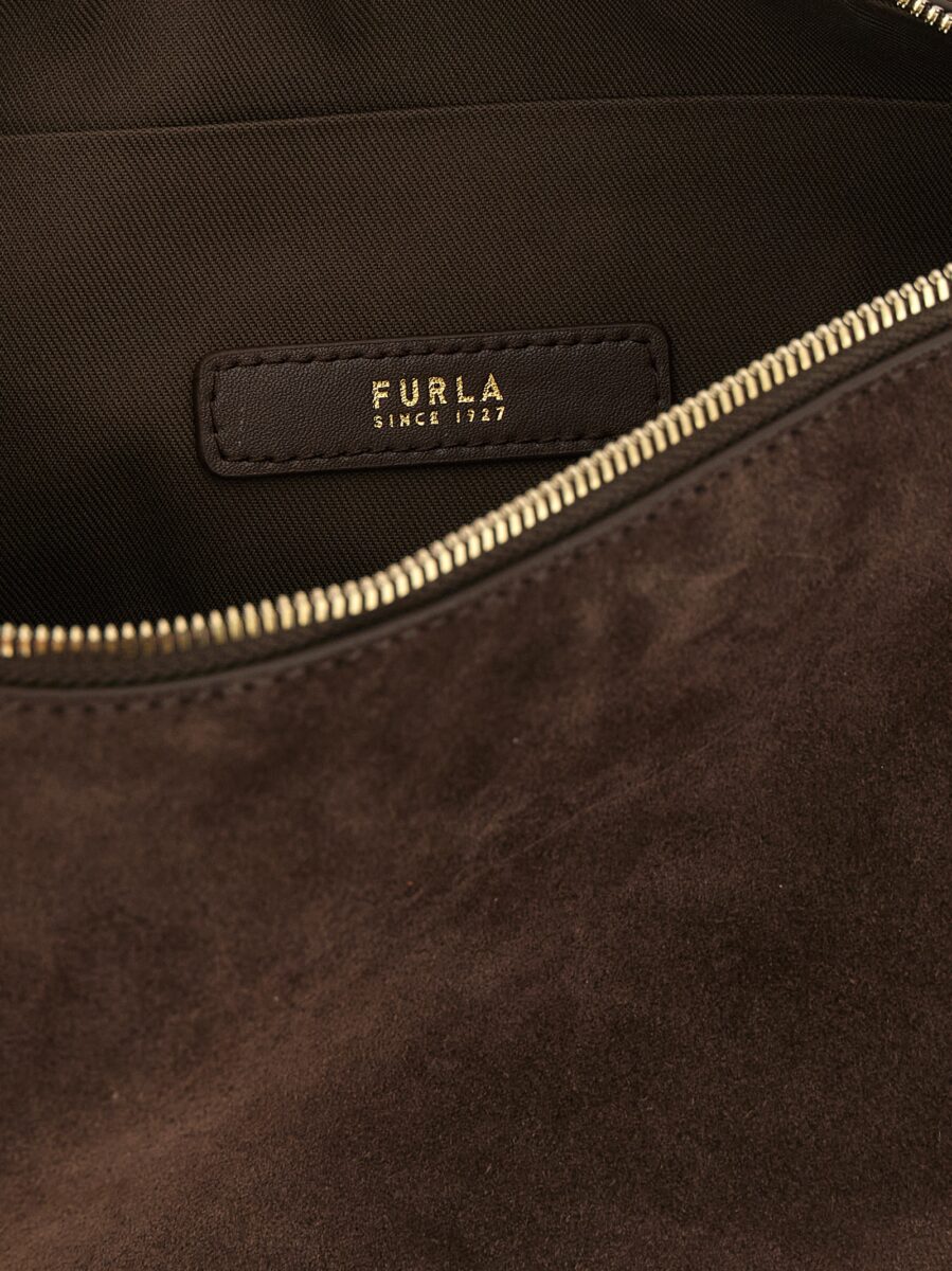 Furla Brown Calfskin Shoulder Bag - Image 4