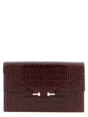Tom Ford Bordeaux Calfskin Clutch Bag