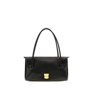 Marni Black Calf Leather Bos Taurus Shoulder Bag