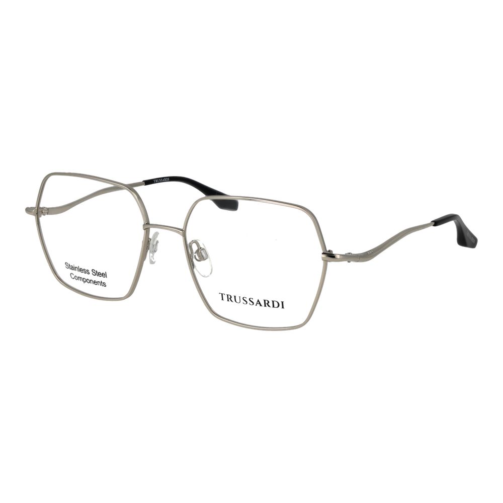 Trussardi Silver Stainless Steel Glasses (Frames)