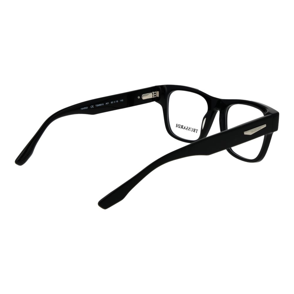 Trussardi Black Acetate Glasses (Frames) - Image 3