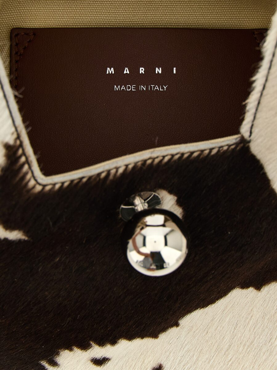 Marni Brown Calfskin Handbag - Image 4