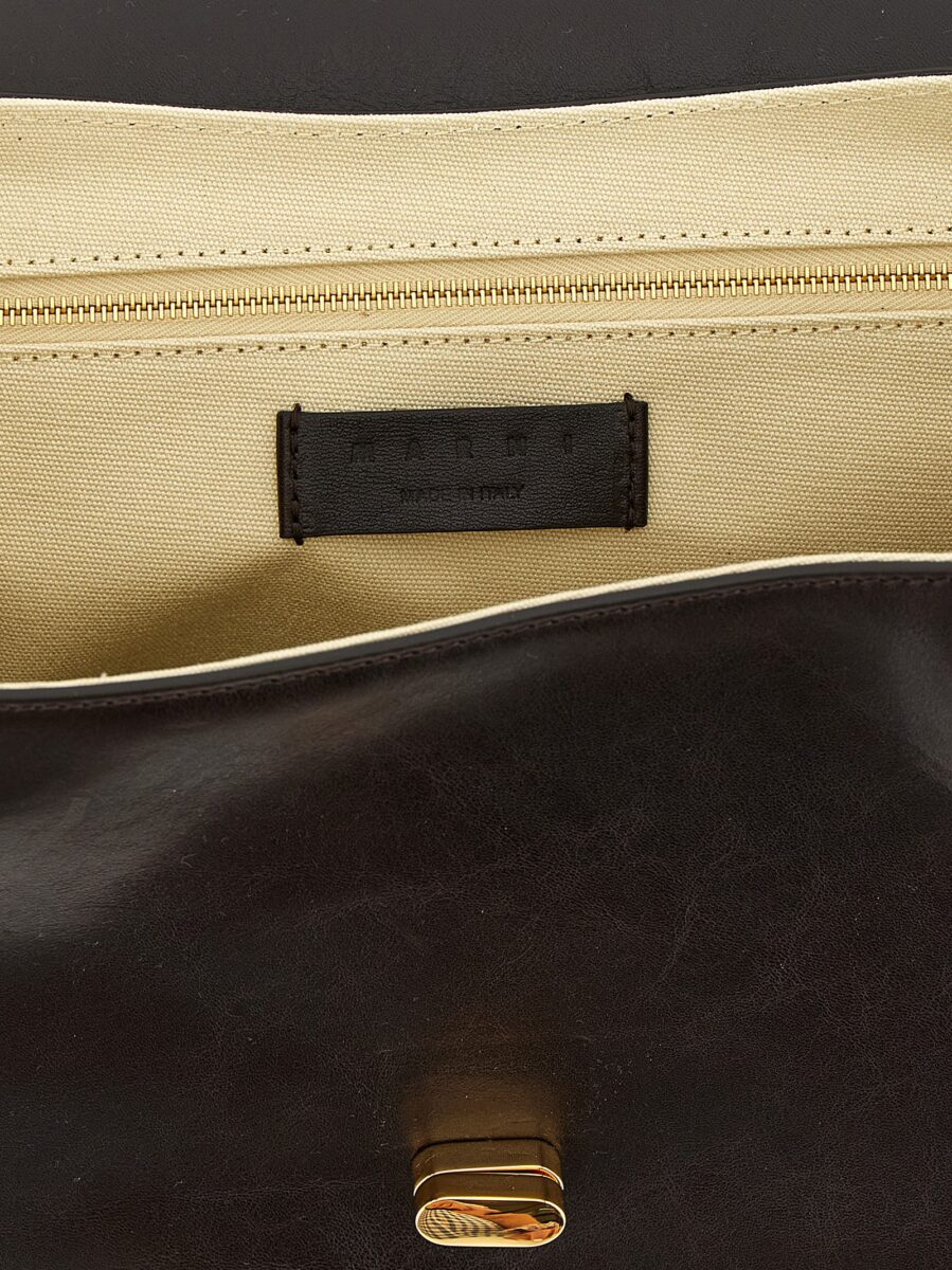 Marni Brown Calfskin Shoulder Bag - Image 4