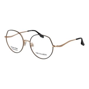 Trussardi Black Stainless Steel Glasses (Frames)