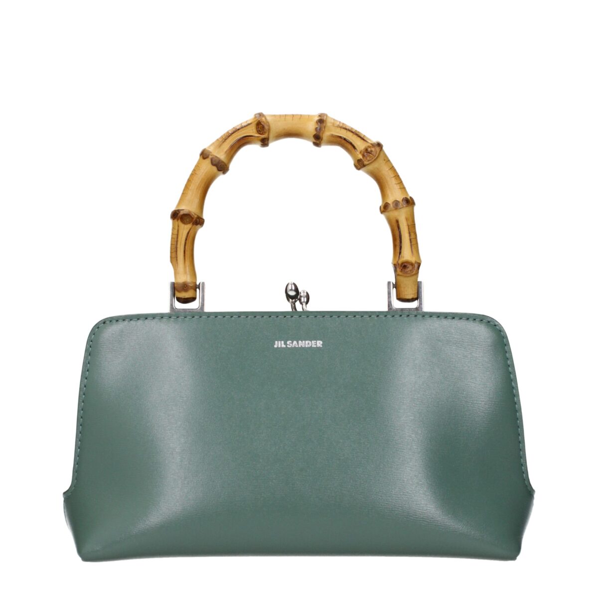 Jil Sander Green Leather Handbag