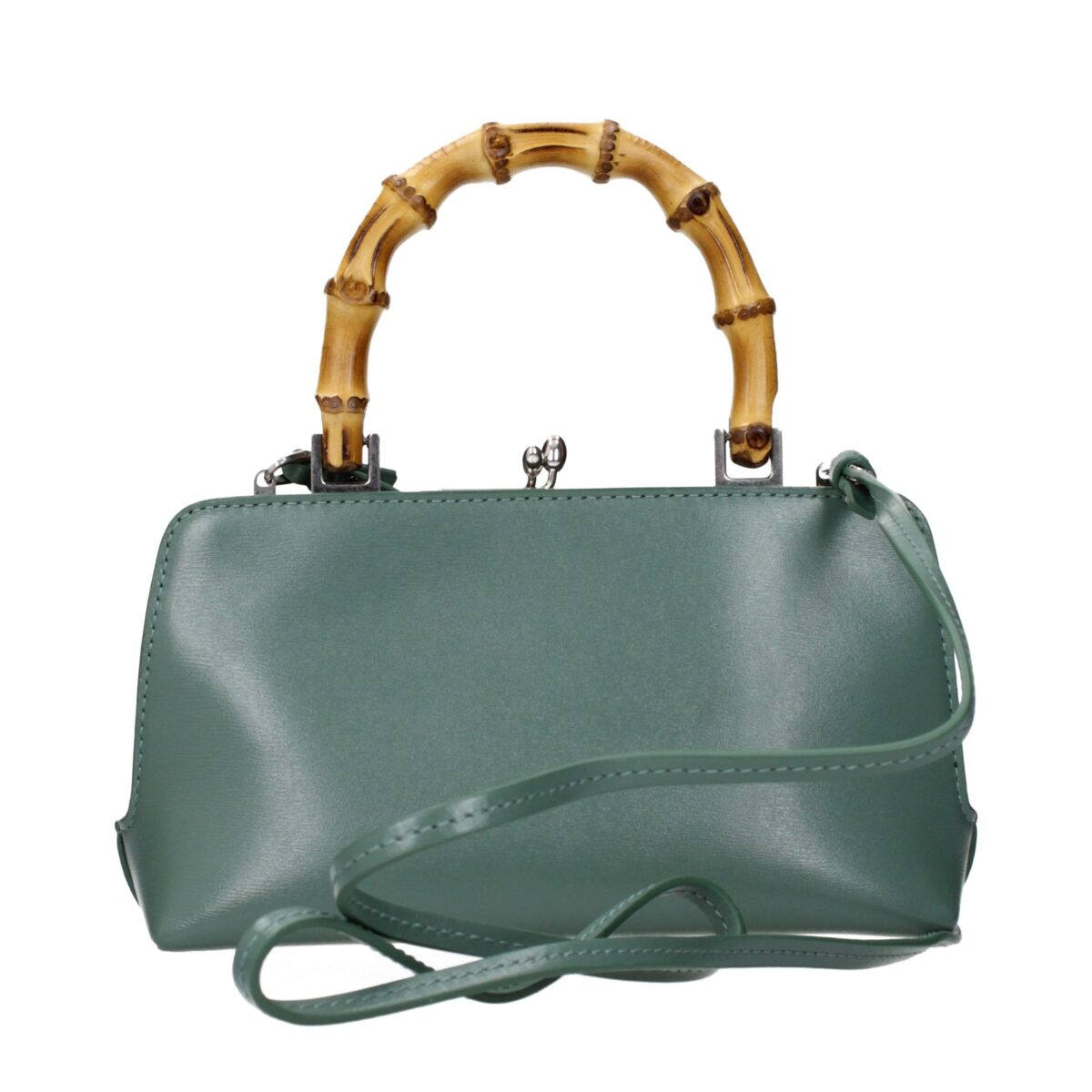 Jil Sander Green Leather Handbag - Image 3