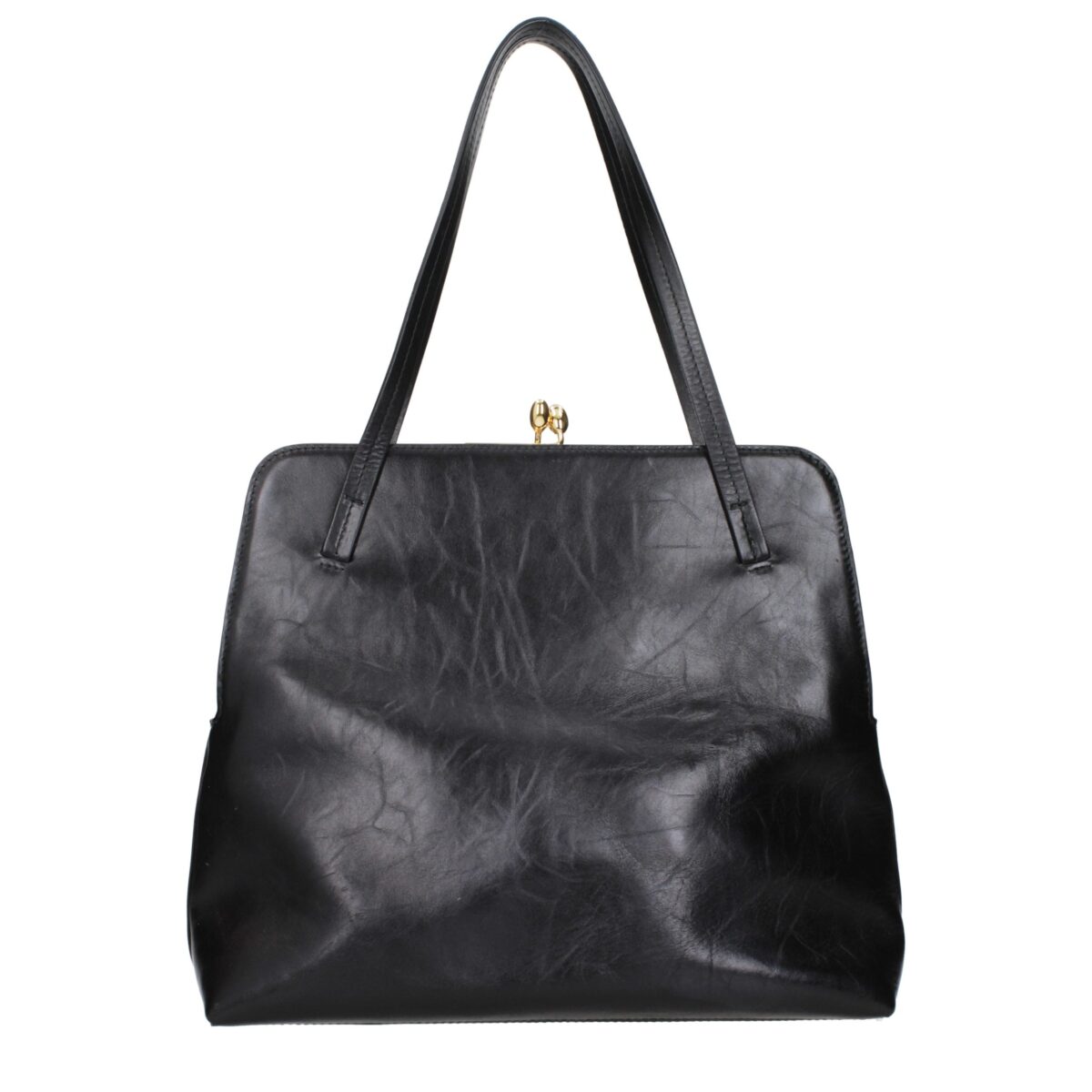Jil Sander Black Leather Shoulder Bag - Image 3